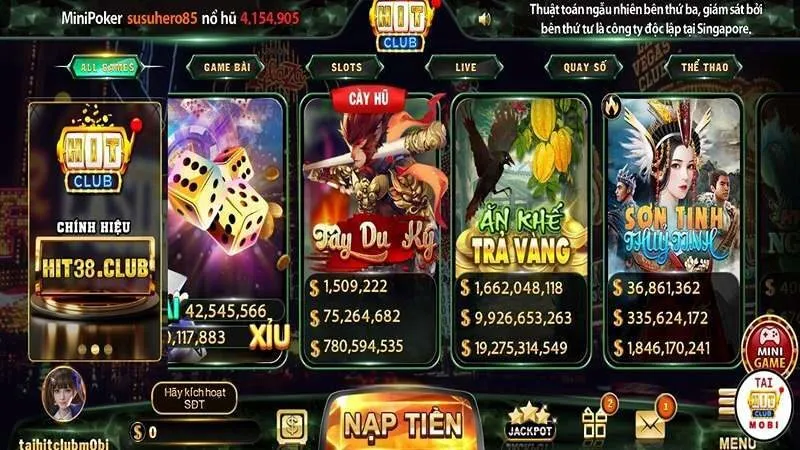 Chọn game Ăn khế trả vàng HITCLUB và trải nghiệm